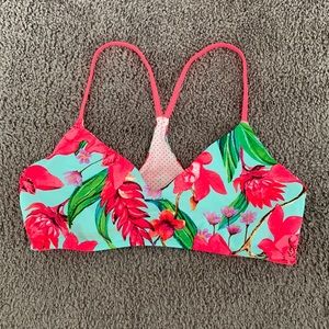 Body Glove Junior's Winona Alani Halter Tropical Bikini Top Size XL